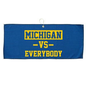 Michigan Vs Everybody Large Microfiber Waffle Golf Towel