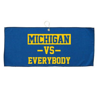 Michigan Vs Everybody Large Microfiber Waffle Golf Towel