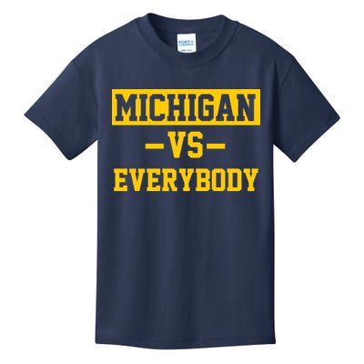 Michigan Vs Everybody Kids T-Shirt