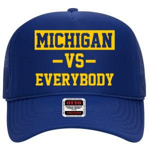 Michigan Vs Everybody High Crown Mesh Back Trucker Hat