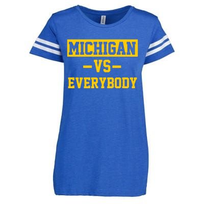 Michigan Vs Everybody Enza Ladies Jersey Football T-Shirt