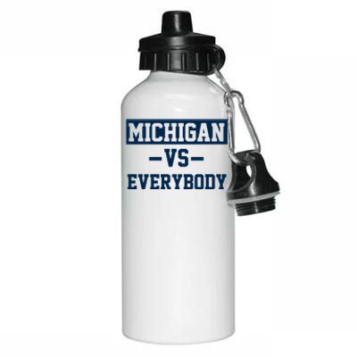 Michigan Vs Everybody Aluminum Water Bottle 