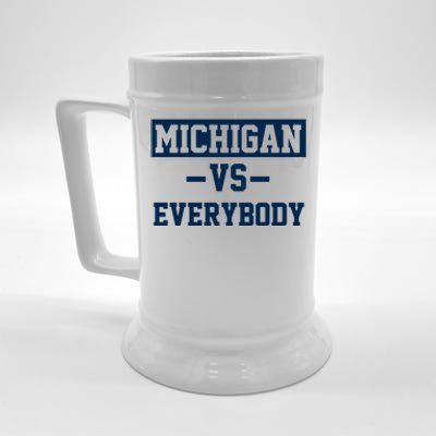 Michigan Vs Everybody Beer Stein