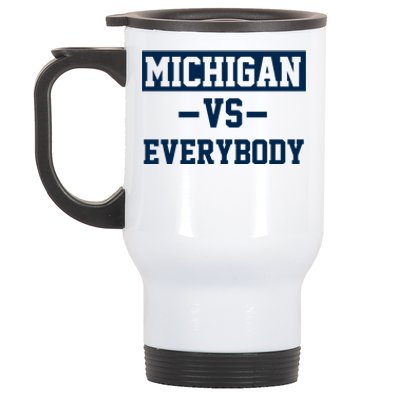 Michigan Vs Everybody Stainless Steel Travel Mug