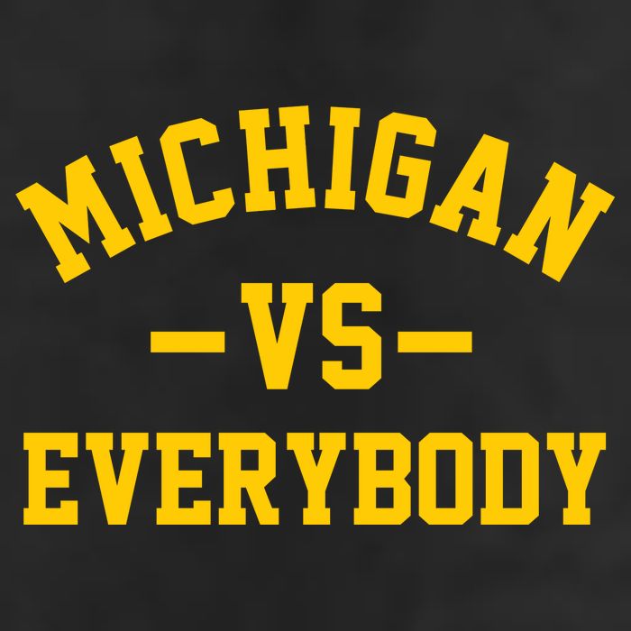 Michigan Vs Everyone Everybody Quote Adult Drive Performance Visor