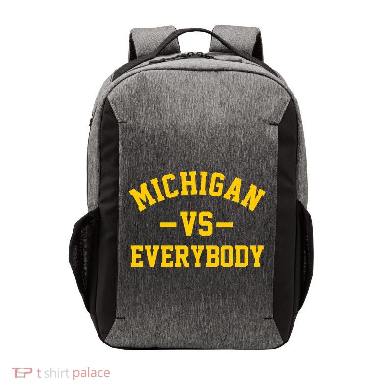 Michigan Vs Everyone Everybody Quote Vector Backpack