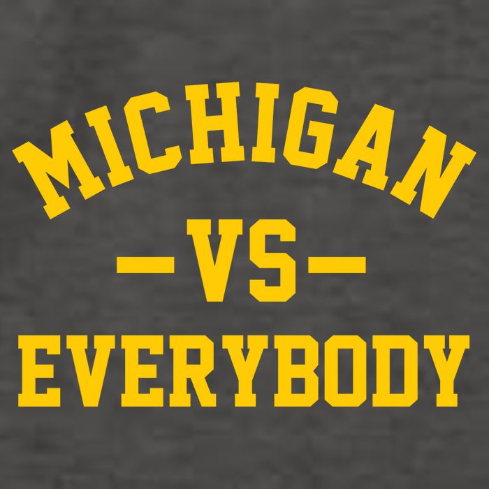 Michigan Vs Everyone Everybody Quote Vector Backpack
