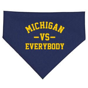 Michigan Vs Everyone Everybody Quote USA-Made Doggie Bandana