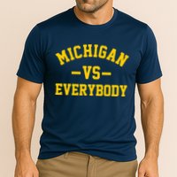 Michigan Vs Everyone Everybody Quote Cooling Performance Crew T-Shirt