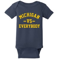 Michigan Vs Everyone Everybody Quote Baby Bodysuit