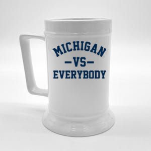 Michigan Vs Everyone Everybody Quote Beer Stein