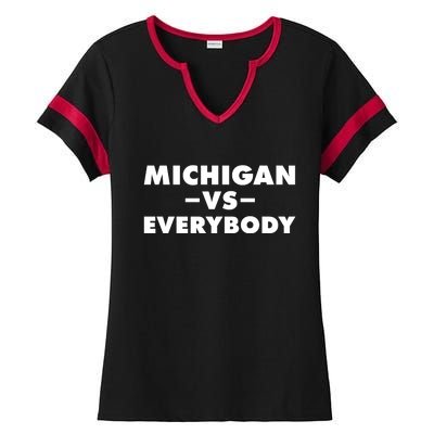 Michigan Versus Everybody Ladies Halftime Notch Neck Tee