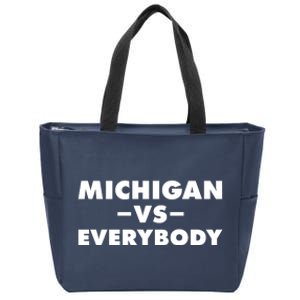 Michigan Versus Everybody Zip Tote Bag