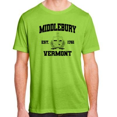 Middlebury Vermont Est 1761 Varsity Logo Adult ChromaSoft Performance T-Shirt