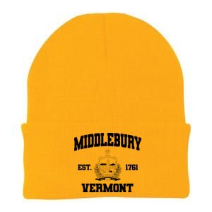 Middlebury Vermont Est 1761 Varsity Logo Knit Cap Winter Beanie