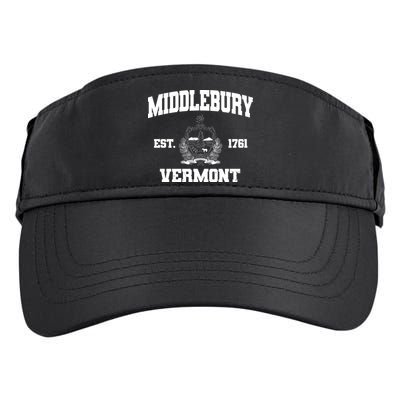 Middlebury Vermont Est 1761 Varsity Logo Adult Drive Performance Visor