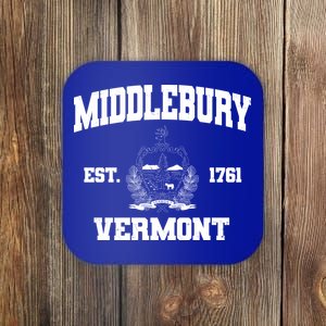 Middlebury Vermont Est 1761 Varsity Logo Coaster