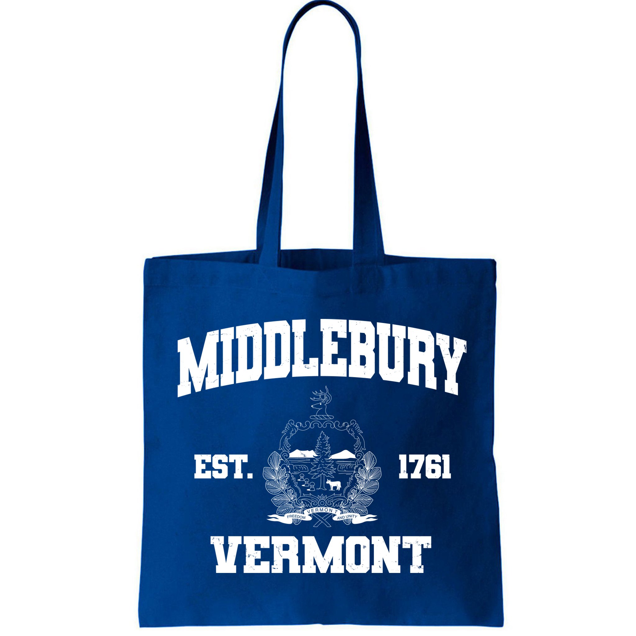 Middlebury Vermont Est 1761 Varsity Logo Bag