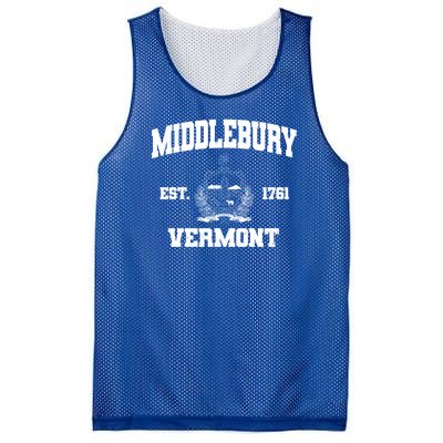 Middlebury Vermont Est 1761 Varsity Logo Mesh Reversible Basketball Jersey Tank