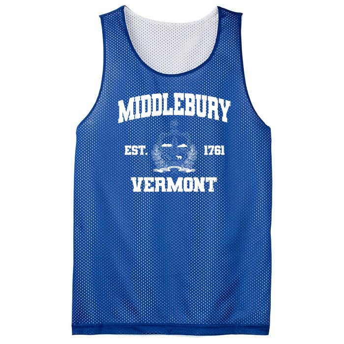 Middlebury Vermont Est 1761 Varsity Logo Mesh Reversible Basketball Jersey Tank