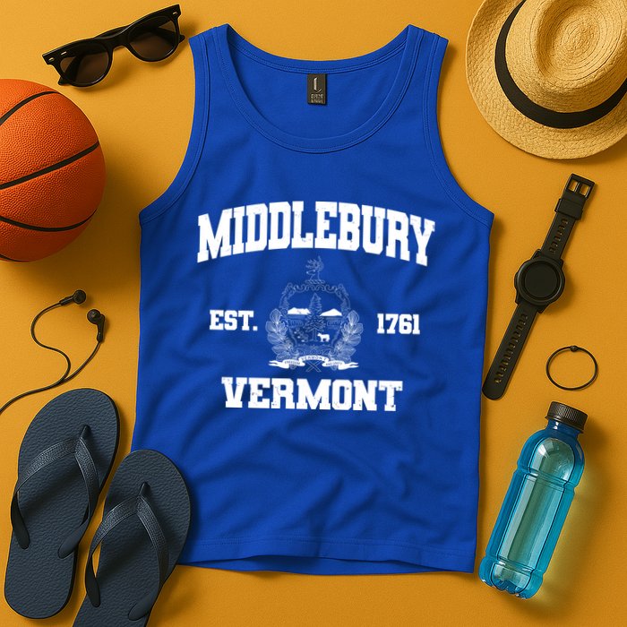 Middlebury Vermont Est 1761 Varsity Logo Tank Top