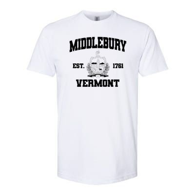 Middlebury Vermont Est 1761 Varsity Logo Softstyle CVC T-Shirt