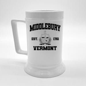 Middlebury Vermont Est 1761 Varsity Logo Beer Stein