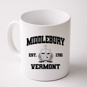 Middlebury Vermont Est 1761 Varsity Logo Coffee Mug