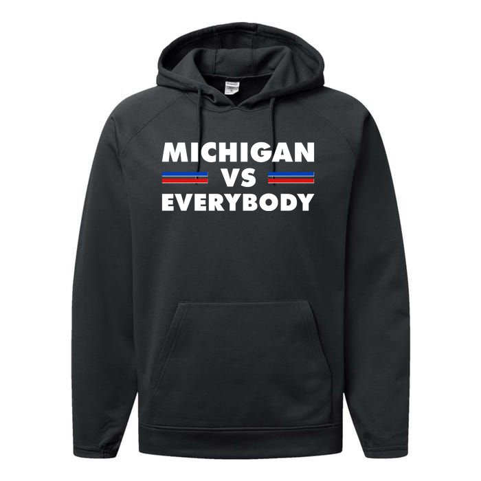 Michigan Vs Everybody Retro Performance Fleece Hoodie