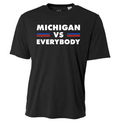 Michigan Vs Everybody Retro Cooling Performance Crew T-Shirt