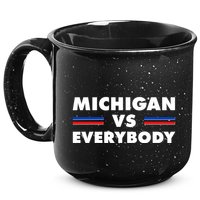 Michigan Vs Everybody Retro 15oz Campfire Ceramic Mug
