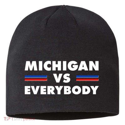 Michigan Vs Everybody Retro Sustainable Beanie