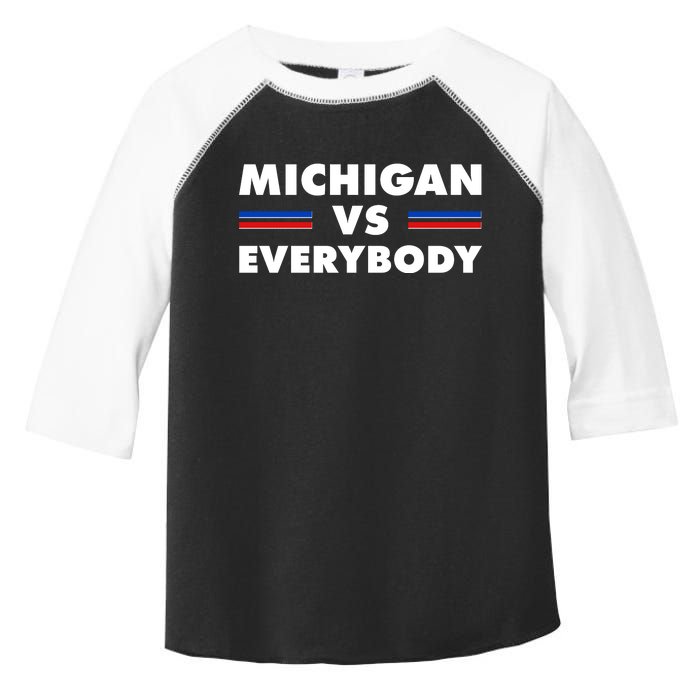 Michigan Vs Everybody Retro Toddler Fine Jersey T-Shirt