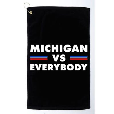 Michigan Vs Everybody Retro Platinum Collection Golf Towel