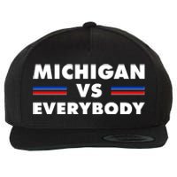 Michigan Vs Everybody Retro Wool Snapback Cap