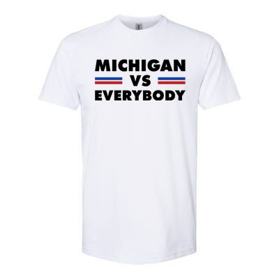 Michigan Vs Everybody Retro Softstyle® CVC T-Shirt