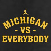 Michigan vs Everyone Everybody Quote Funny Adult Drive Performance Visor