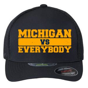 Michigan Versus Everybody Football Sports Fan Flexfit Unipanel Trucker Cap