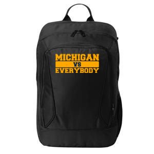 Michigan Versus Everybody Football Sports Fan City Backpack