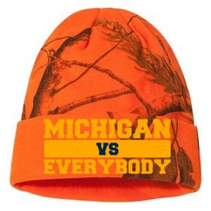 Michigan Versus Everybody Football Sports Fan Kati Licensed 12" Camo Beanie