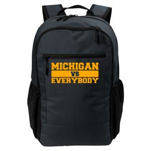 Michigan Versus Everybody Football Sports Fan Daily Commute Backpack