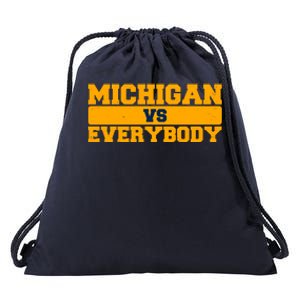 Michigan Versus Everybody Football Sports Fan Drawstring Bag