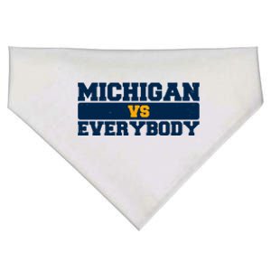 Michigan Versus Everybody Football Sports Fan USA-Made Doggie Bandana