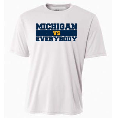 Michigan Versus Everybody Football Sports Fan Cooling Performance Crew T-Shirt