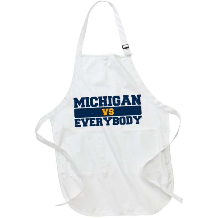 Michigan Versus Everybody Football Sports Fan Apron