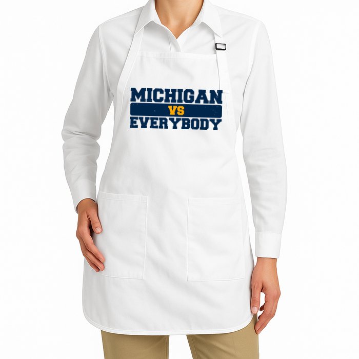 Michigan Versus Everybody Football Sports Fan Apron