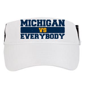 Michigan Versus Everybody Football Sports Fan Adult Drive Performance Visor