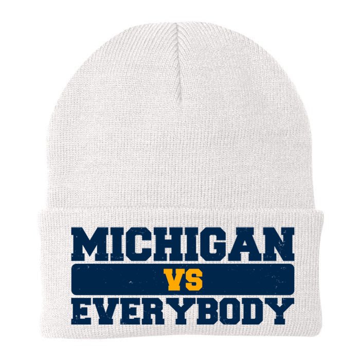 Michigan Versus Everybody Football Sports Fan Knit Cap Winter Beanie