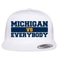 Michigan Versus Everybody Football Sports Fan Flatbill Hat