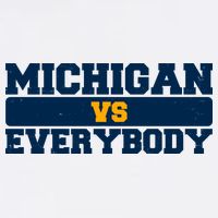 Michigan Versus Everybody Football Sports Fan Flatbill Hat